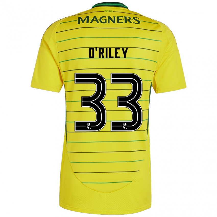 Criança Camisola Matt O'riley #33 Amarelo Alternativa 2024/25 Camisa Brasil