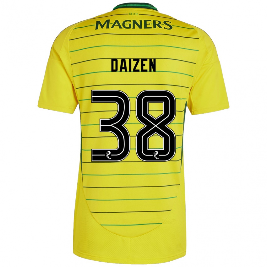 Criança Camisola Daizen Maeda #38 Amarelo Alternativa 2024/25 Camisa Brasil