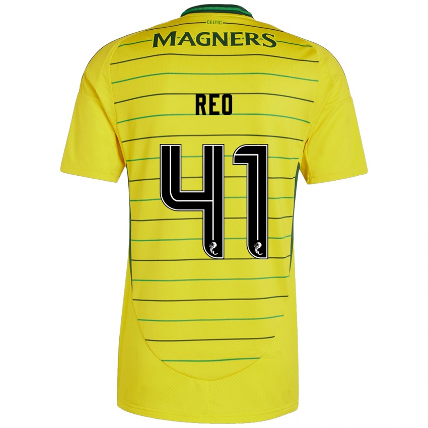 Criança Camisola Reo Hatate #41 Amarelo Alternativa 2024/25 Camisa Brasil