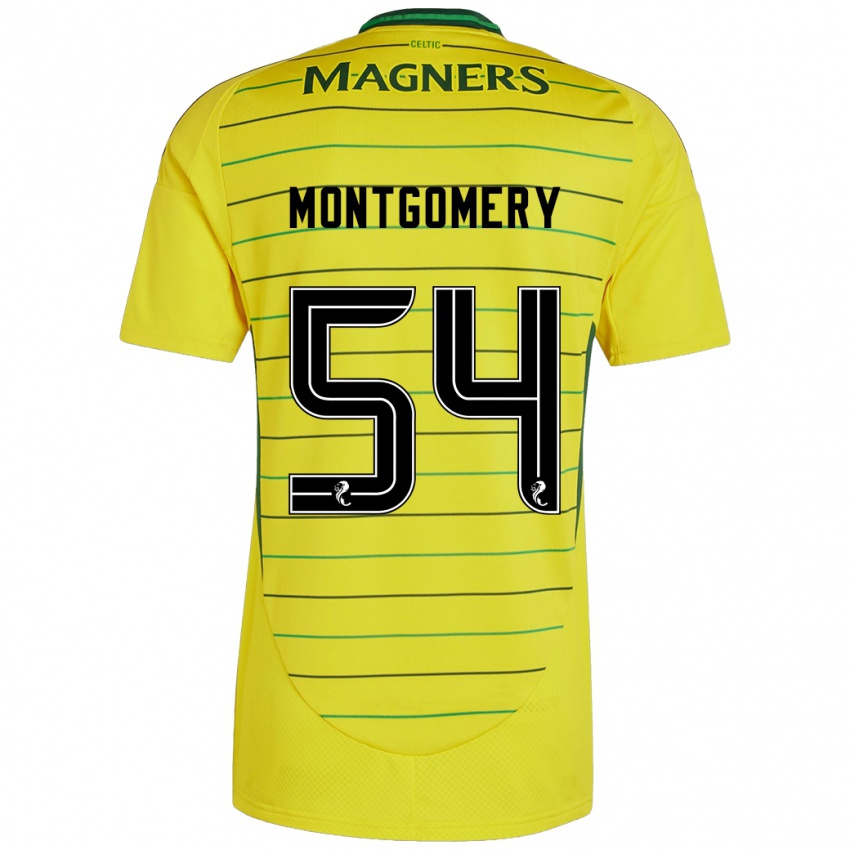 Criança Camisola Adam Montgomery #54 Amarelo Alternativa 2024/25 Camisa Brasil