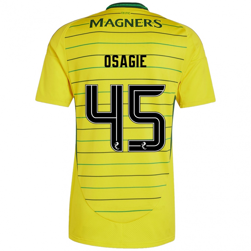 Criança Camisola Justin Osagie #45 Amarelo Alternativa 2024/25 Camisa Brasil