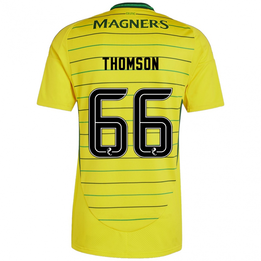 Criança Camisola Corey Thomson #66 Amarelo Alternativa 2024/25 Camisa Brasil