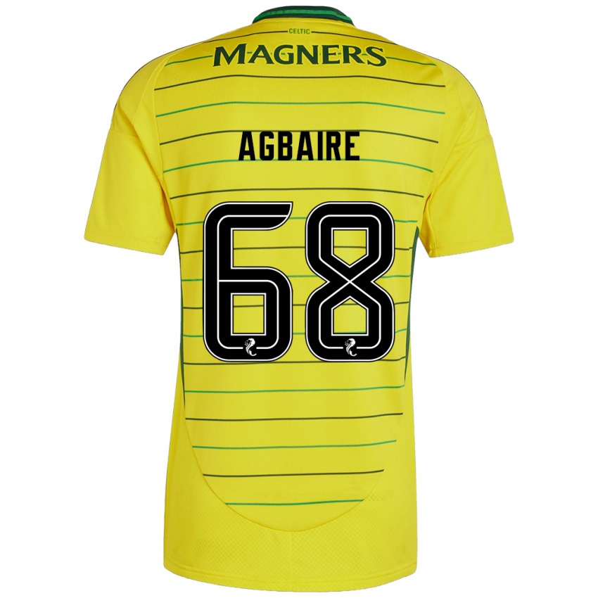 Criança Camisola Lenny Agbaire #68 Amarelo Alternativa 2024/25 Camisa Brasil