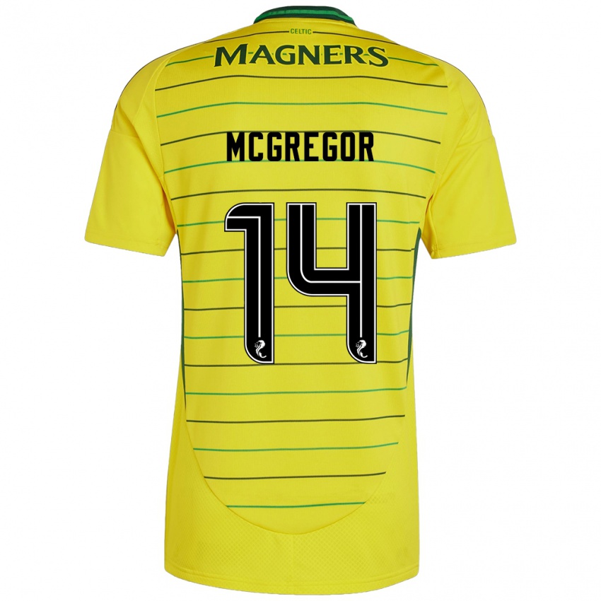 Criança Camisola Shannon Mcgregor #14 Amarelo Alternativa 2024/25 Camisa Brasil