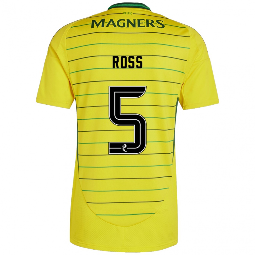 Criança Camisola Natalie Ross #5 Amarelo Alternativa 2024/25 Camisa Brasil