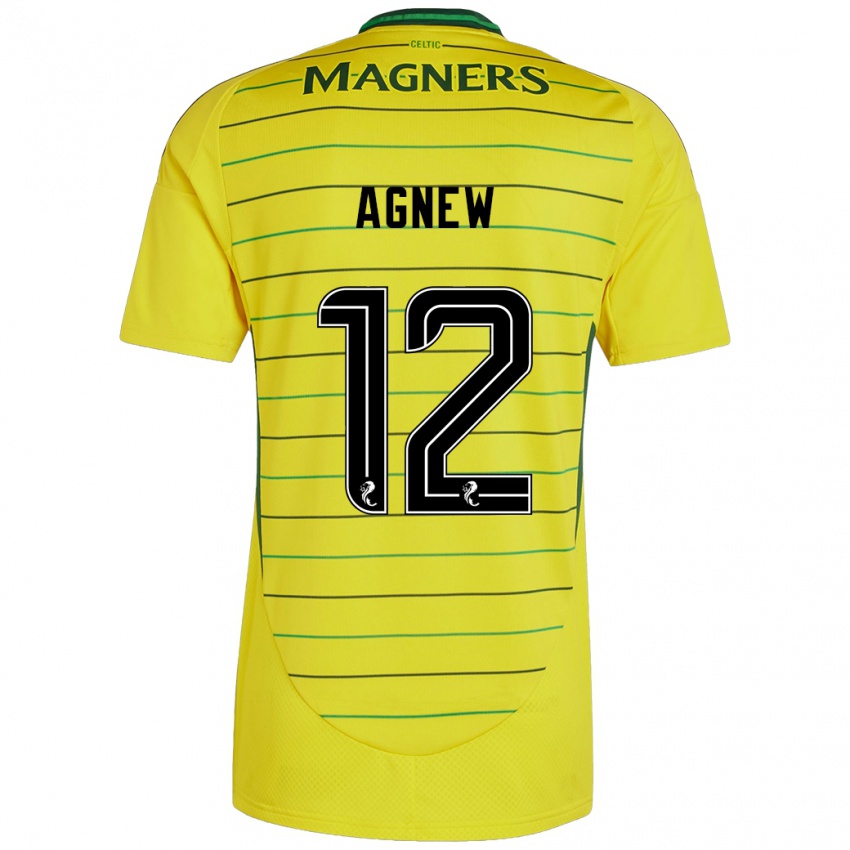 Criança Camisola Murphy Agnew #12 Amarelo Alternativa 2024/25 Camisa Brasil