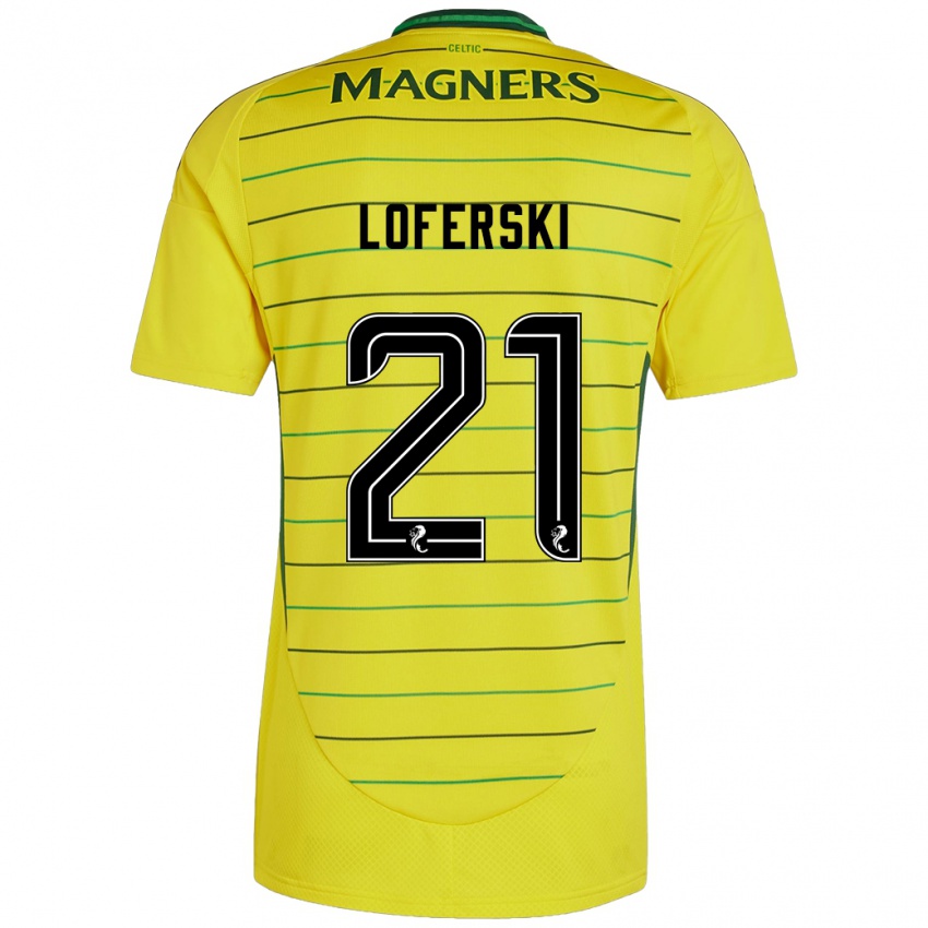 Criança Camisola Kit Loferski #21 Amarelo Alternativa 2024/25 Camisa Brasil