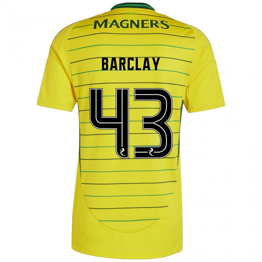 Criança Camisola Lucy Barclay #43 Amarelo Alternativa 2024/25 Camisa Brasil