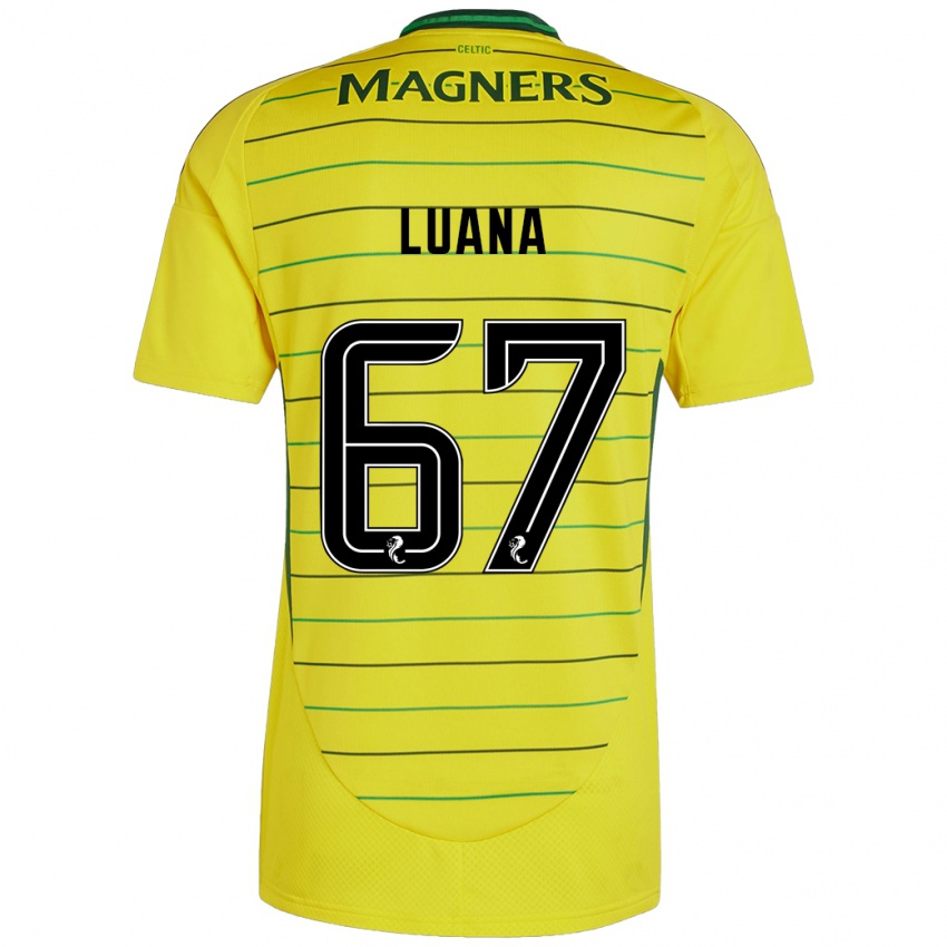 Criança Camisola Luana Muñoz #67 Amarelo Alternativa 2024/25 Camisa Brasil