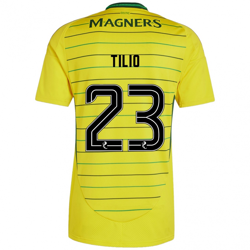 Criança Camisola Marco Tilio #23 Amarelo Alternativa 2024/25 Camisa Brasil