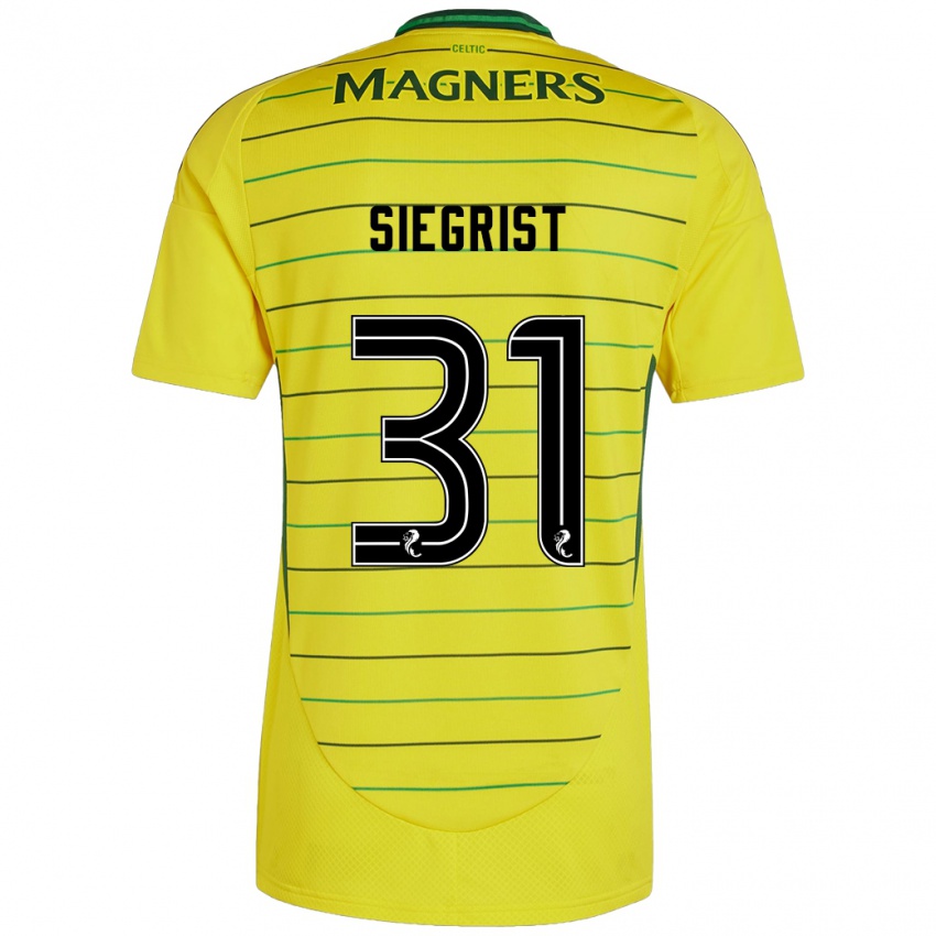 Criança Camisola Benjamin Siegrist #31 Amarelo Alternativa 2024/25 Camisa Brasil