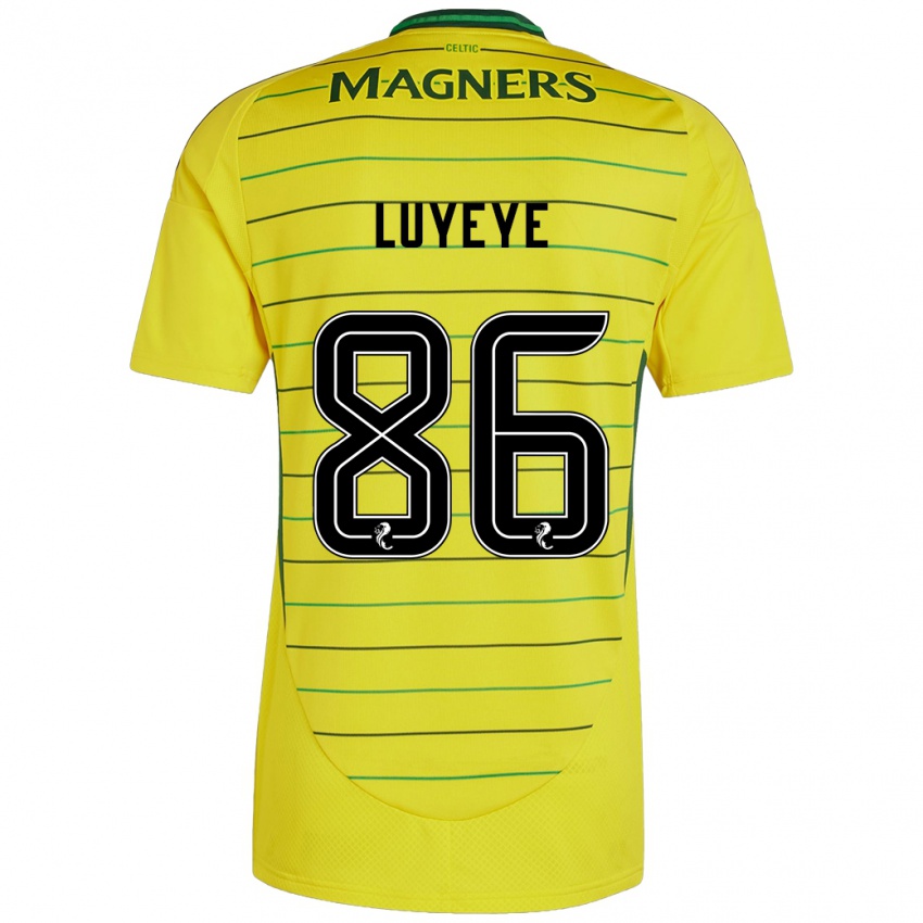 Criança Camisola Benny-Jackson Luyeye #86 Amarelo Alternativa 2024/25 Camisa Brasil