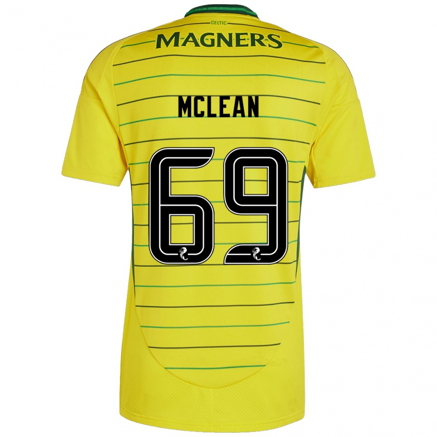 Criança Camisola Kai Mclean #69 Amarelo Alternativa 2024/25 Camisa Brasil