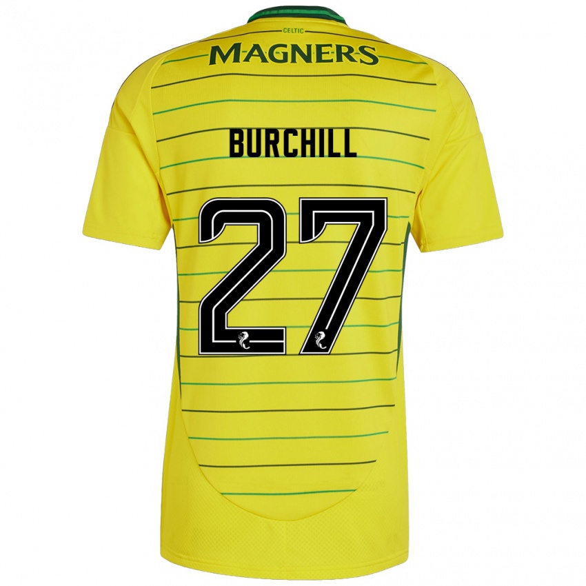 Criança Camisola Tiree Burchill #27 Amarelo Alternativa 2024/25 Camisa Brasil