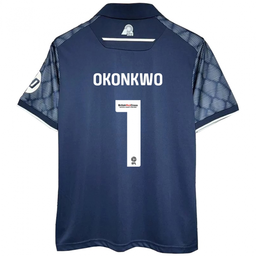 Criança Camisola Arthur Okonkwo #1 Preto Alternativa 2024/25 Camisa Brasil