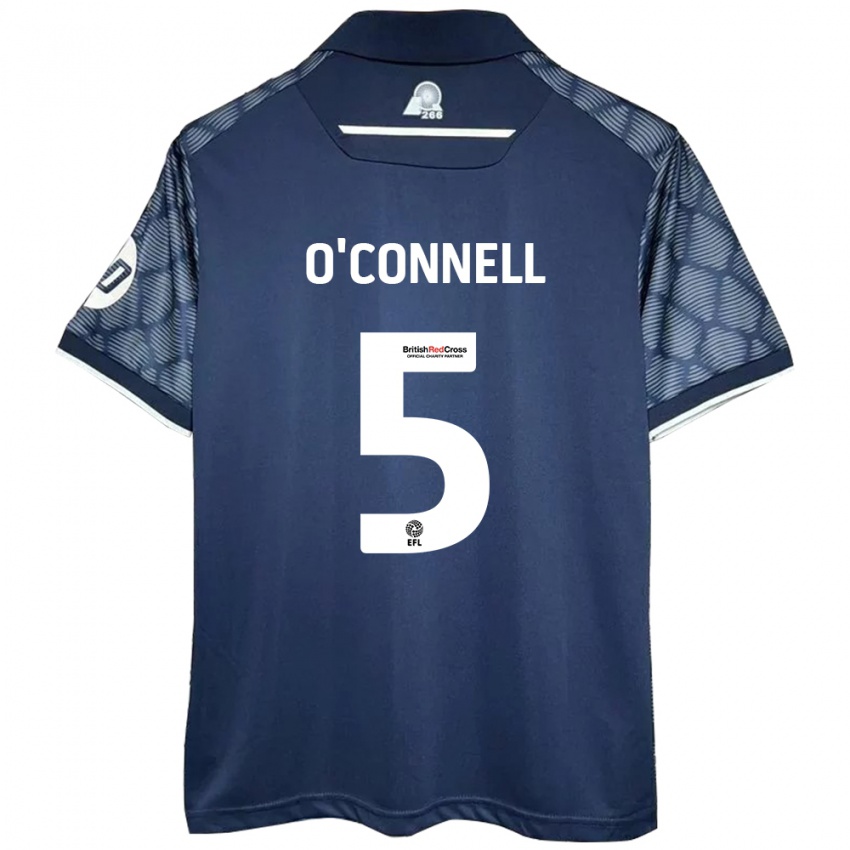 Criança Camisola Eoghan O'connell #5 Preto Alternativa 2024/25 Camisa Brasil