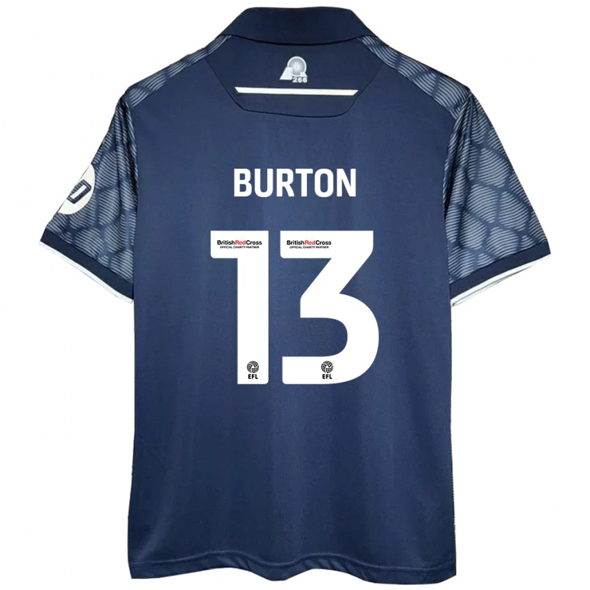 Criança Camisola Callum Burton #13 Preto Alternativa 2024/25 Camisa Brasil