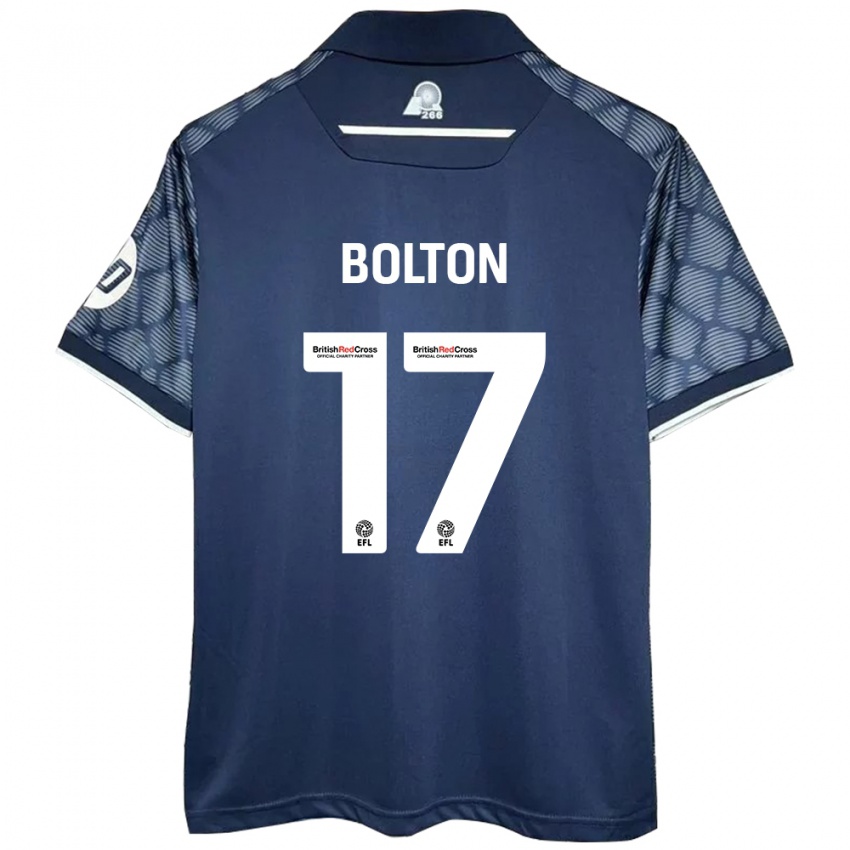 Criança Camisola Luke Bolton #17 Preto Alternativa 2024/25 Camisa Brasil