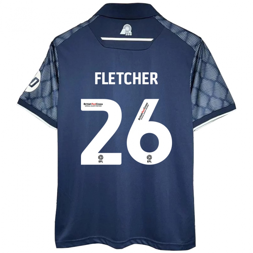 Criança Camisola Steven Fletcher #26 Preto Alternativa 2024/25 Camisa Brasil