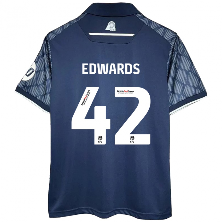 Criança Camisola Callum Edwards #42 Preto Alternativa 2024/25 Camisa Brasil