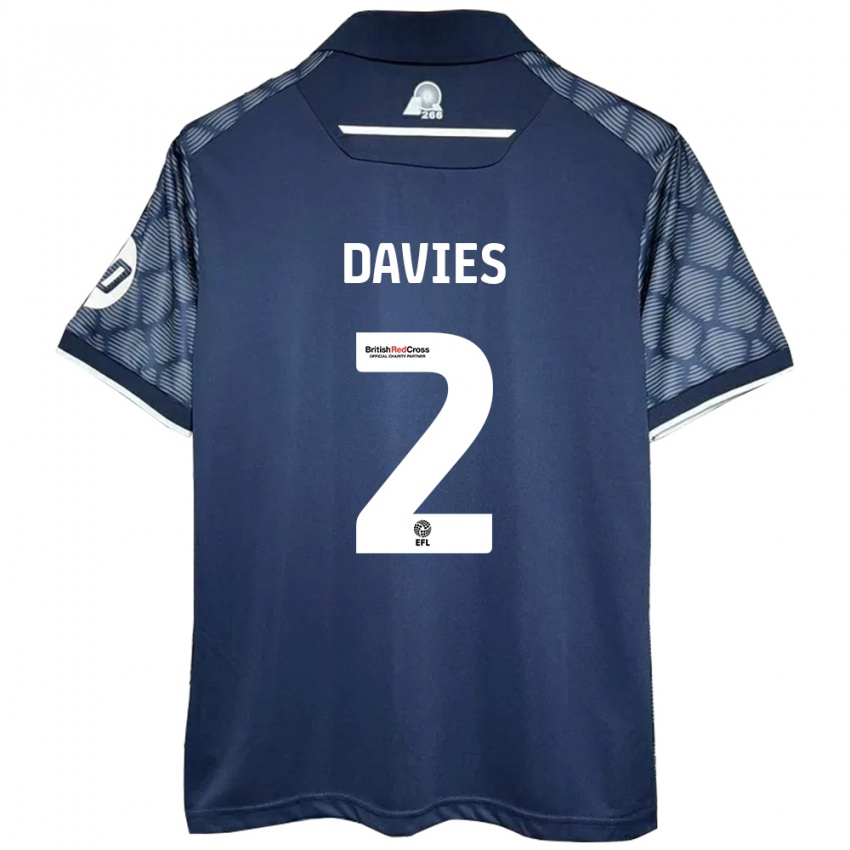 Criança Camisola Phoebe Davies #2 Preto Alternativa 2024/25 Camisa Brasil