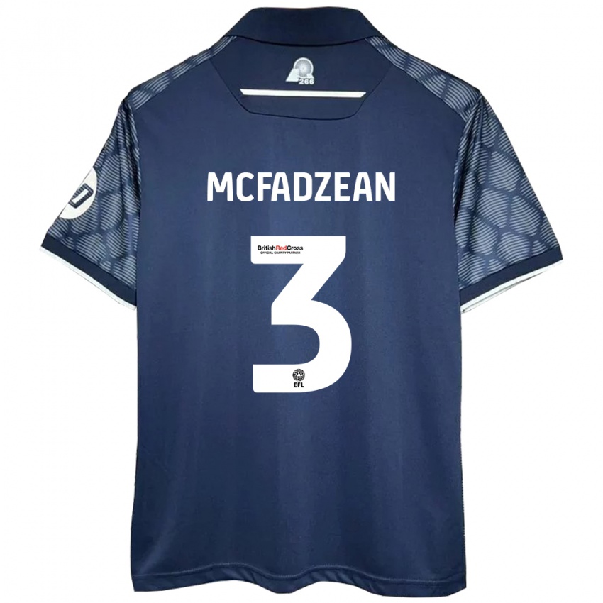 Criança Camisola Callum Mcfadzean #3 Preto Alternativa 2024/25 Camisa Brasil