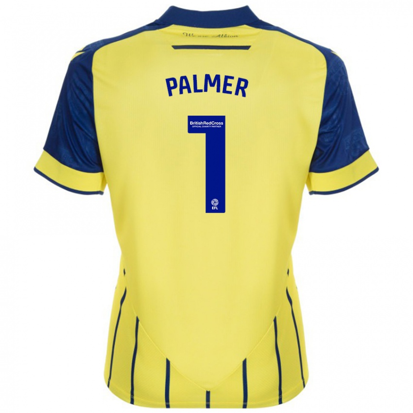 Criança Camisola Alex Palmer #1 Azul Amarelo Alternativa 2024/25 Camisa Brasil