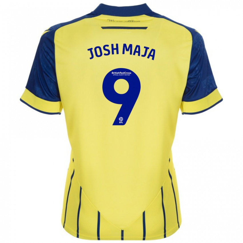 Criança Camisola Josh Maja #9 Azul Amarelo Alternativa 2024/25 Camisa Brasil