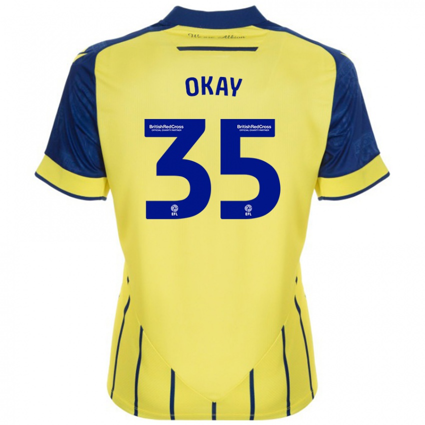 Criança Camisola Okay Yokuşlu #35 Azul Amarelo Alternativa 2024/25 Camisa Brasil