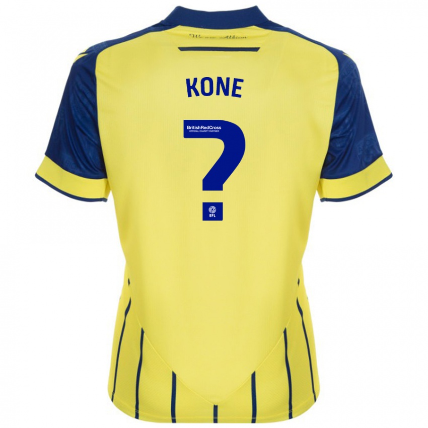 Criança Camisola Cheick Kone #0 Azul Amarelo Alternativa 2024/25 Camisa Brasil