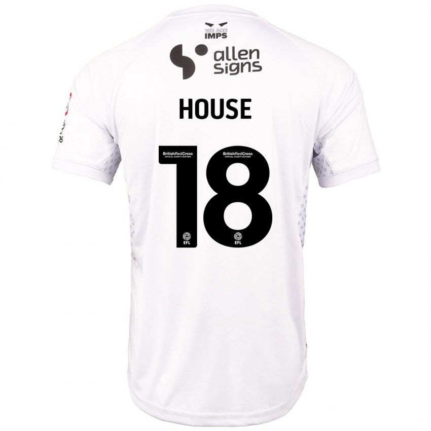 Criança Camisola Ben House #18 Branco Vermelho Alternativa 2024/25 Camisa Brasil