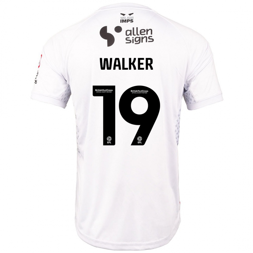 Criança Camisola Tyler Walker #19 Branco Vermelho Alternativa 2024/25 Camisa Brasil