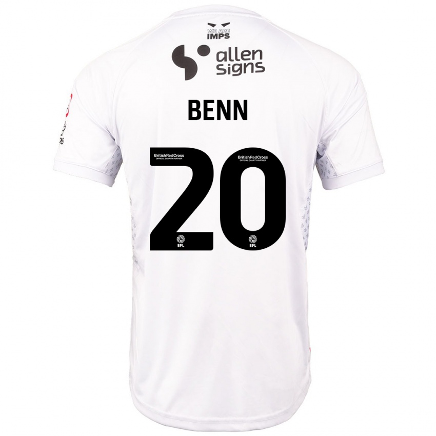 Criança Camisola Jay Benn #20 Branco Vermelho Alternativa 2024/25 Camisa Brasil