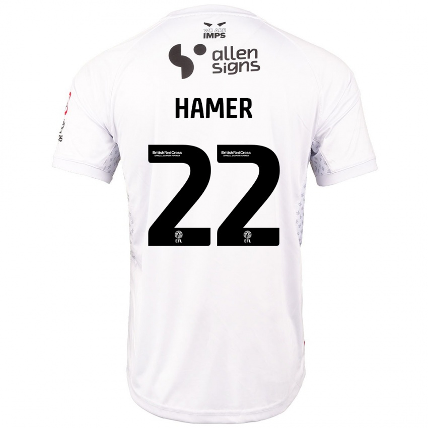 Criança Camisola Tom Hamer #22 Branco Vermelho Alternativa 2024/25 Camisa Brasil