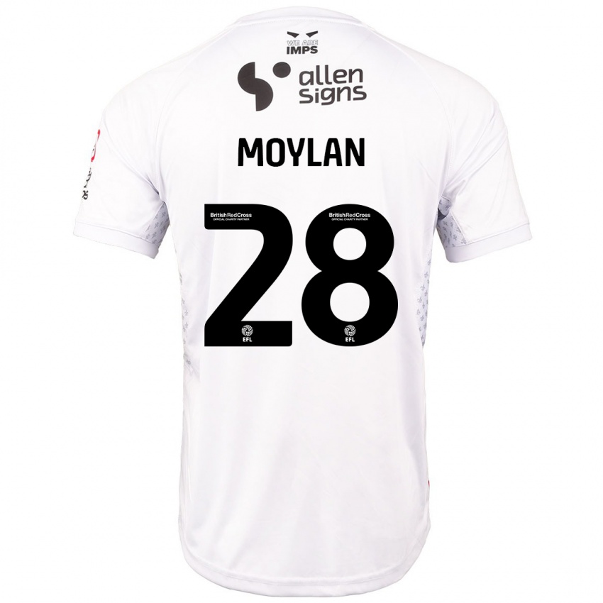 Criança Camisola Jack Moylan #28 Branco Vermelho Alternativa 2024/25 Camisa Brasil