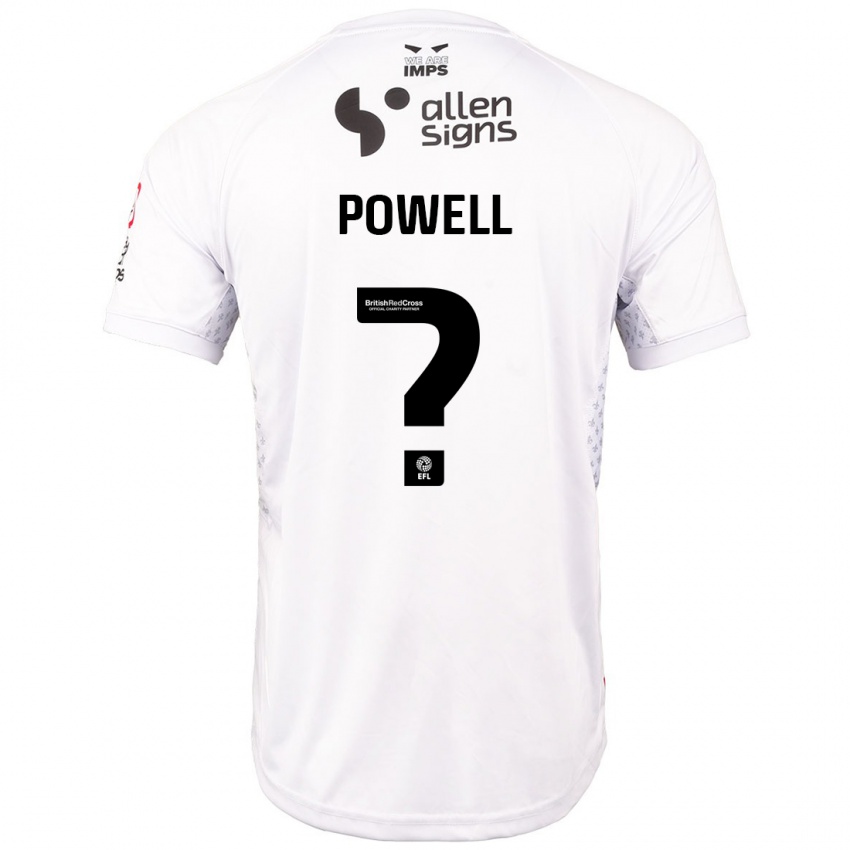 Criança Camisola Darryl Powell #0 Branco Vermelho Alternativa 2024/25 Camisa Brasil