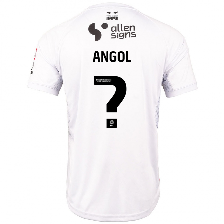 Criança Camisola Mekhi Angol #0 Branco Vermelho Alternativa 2024/25 Camisa Brasil