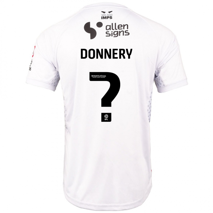 Criança Camisola Julian Donnery #0 Branco Vermelho Alternativa 2024/25 Camisa Brasil