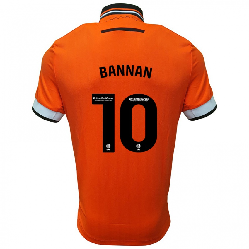 Criança Camisola Barry Bannan #10 Branco Laranja Alternativa 2024/25 Camisa Brasil