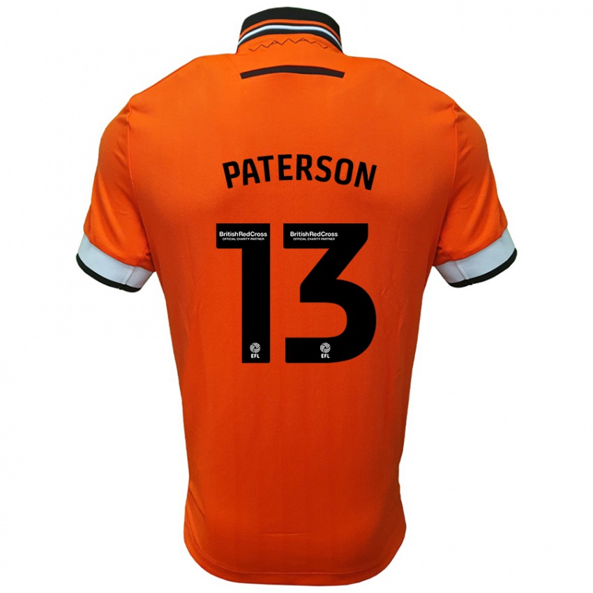 Criança Camisola Callum Paterson #13 Branco Laranja Alternativa 2024/25 Camisa Brasil