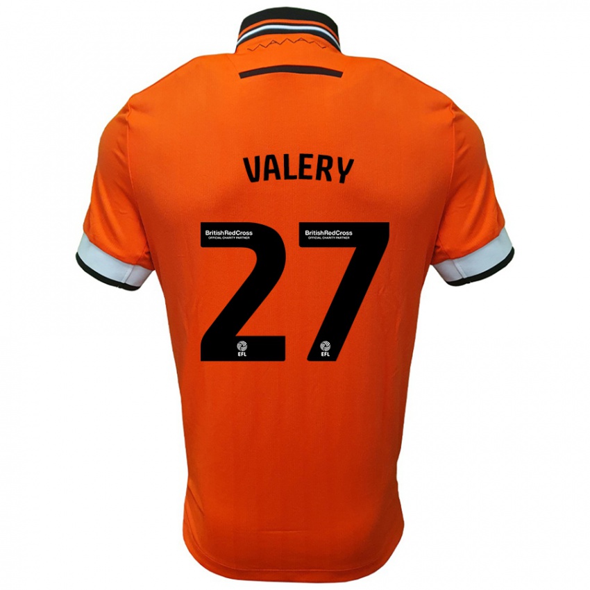 Criança Camisola Yan Valery #27 Branco Laranja Alternativa 2024/25 Camisa Brasil