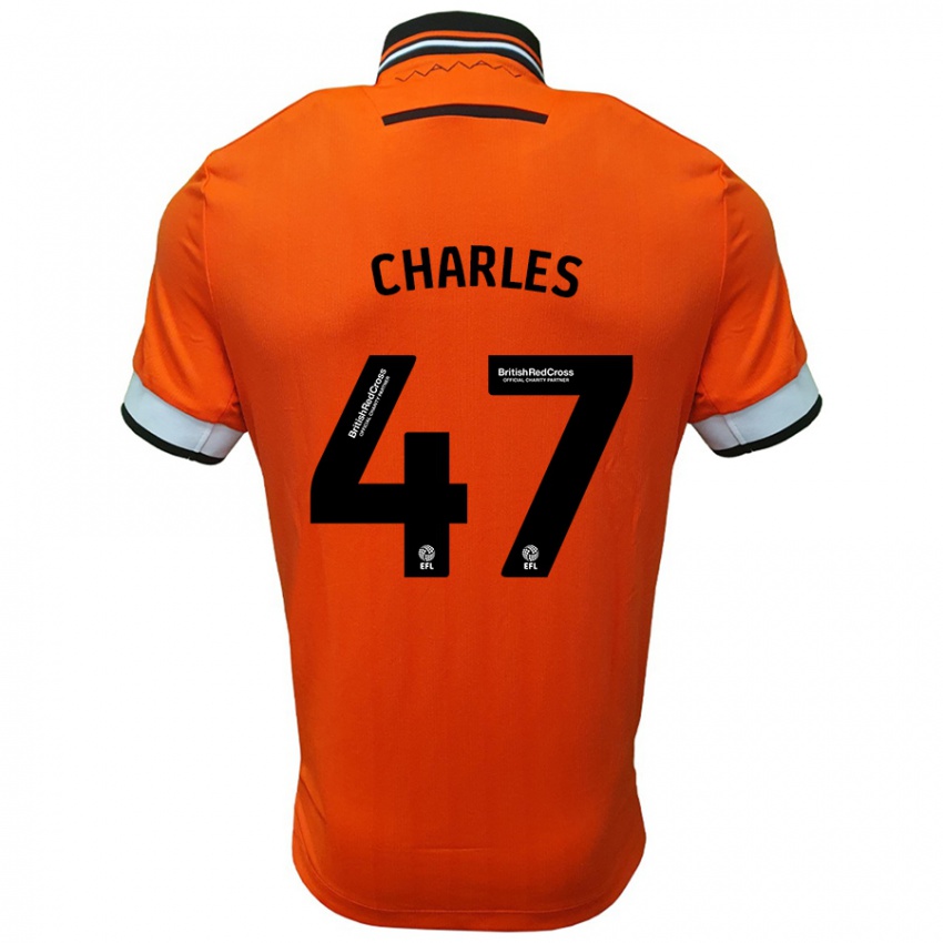 Criança Camisola Pierce Charles #47 Branco Laranja Alternativa 2024/25 Camisa Brasil