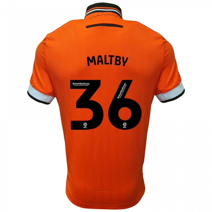 Criança Camisola Mackenzie Maltby #36 Branco Laranja Alternativa 2024/25 Camisa Brasil