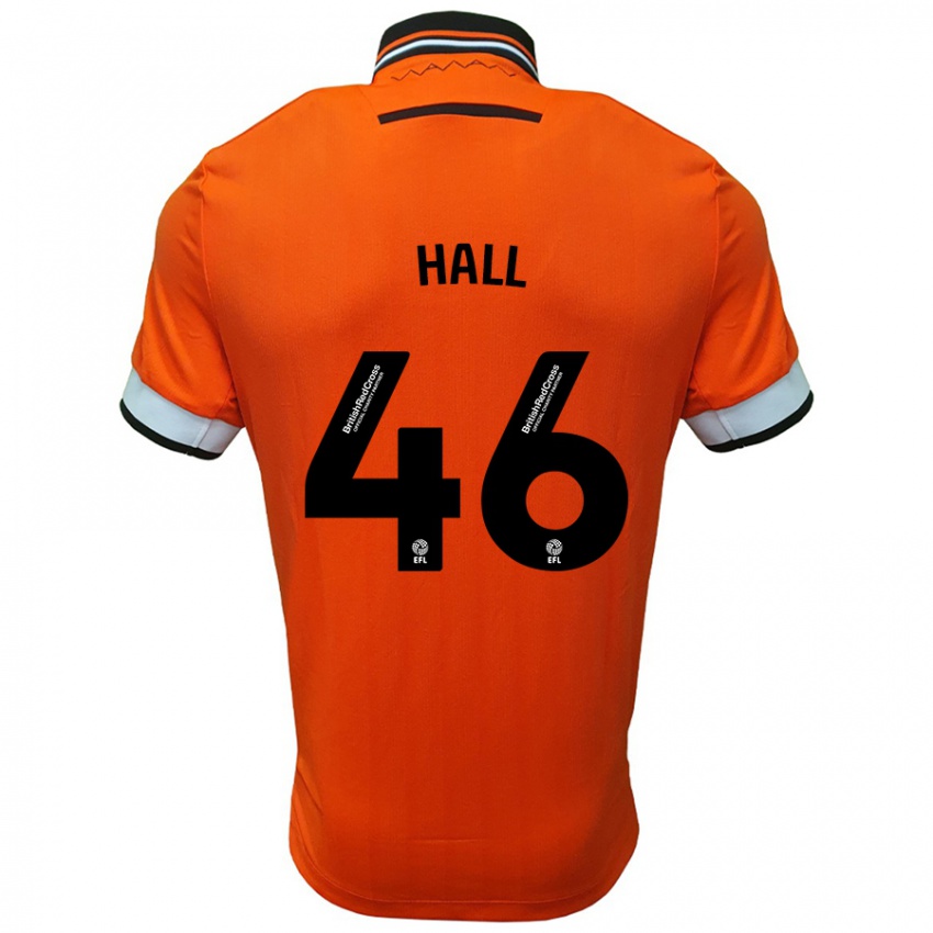 Criança Camisola Jack Hall #46 Branco Laranja Alternativa 2024/25 Camisa Brasil