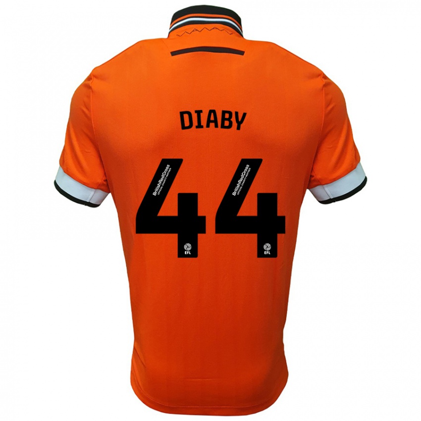 Criança Camisola Momo Diaby #44 Branco Laranja Alternativa 2024/25 Camisa Brasil