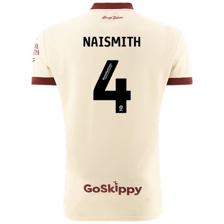 Criança Camisola Kal Naismith #4 Creme Branco Alternativa 2024/25 Camisa Brasil