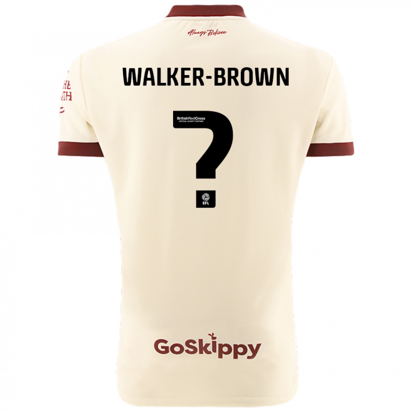 Criança Camisola Rushon Walker-Brown #0 Creme Branco Alternativa 2024/25 Camisa Brasil