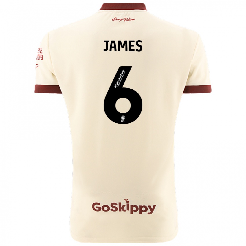 Criança Camisola Matty James #6 Creme Branco Alternativa 2024/25 Camisa Brasil