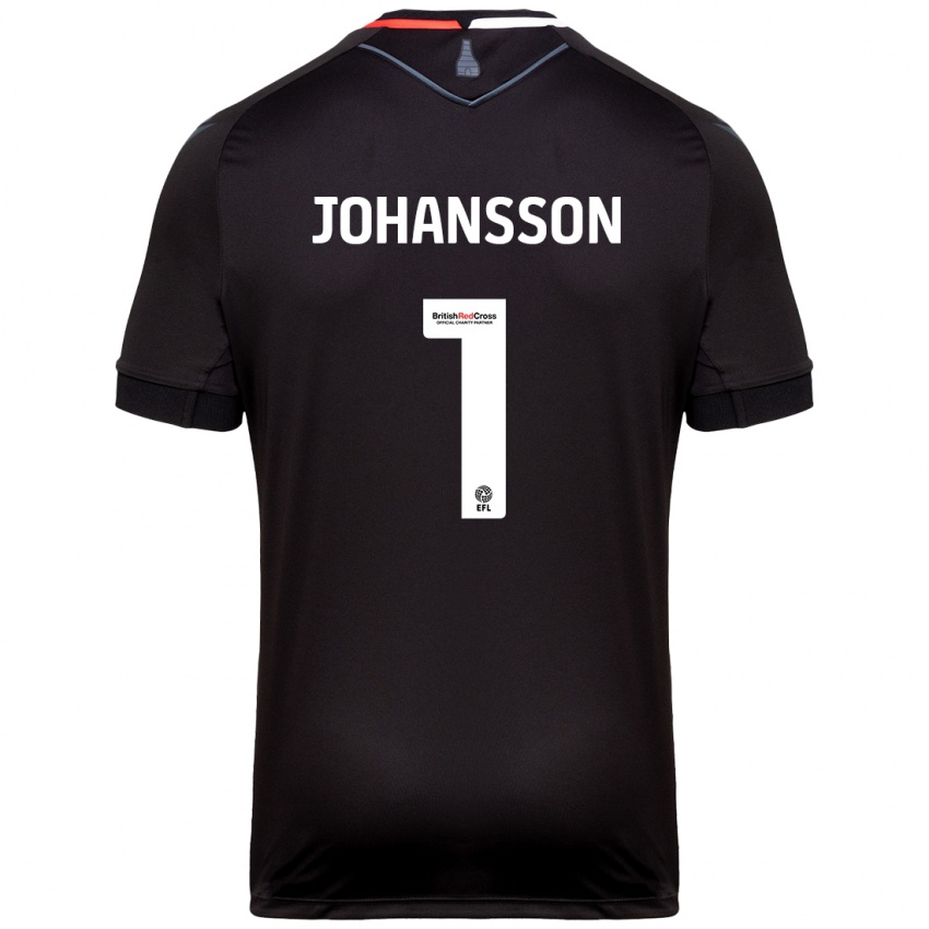 Criança Camisola Viktor Johansson #1 Preto Alternativa 2024/25 Camisa Brasil