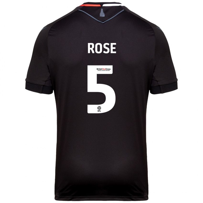 Criança Camisola Michael Rose #5 Preto Alternativa 2024/25 Camisa Brasil